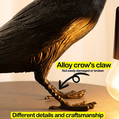 Gothic Crow Lamp