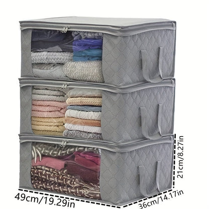 3PCS Foldable Closet Storage Cubes