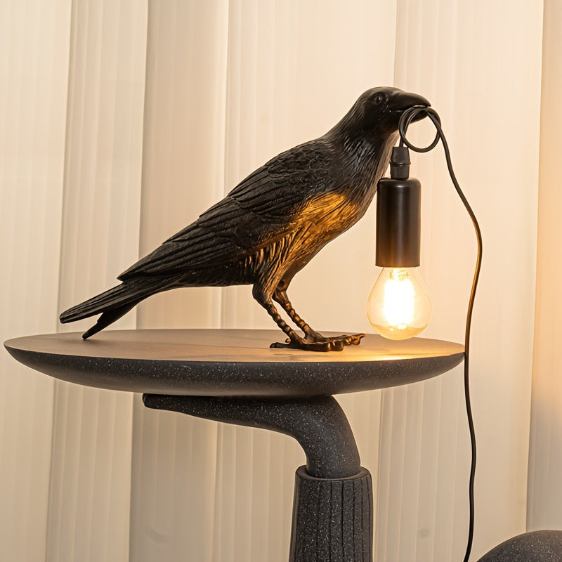 Gothic Crow Lamp