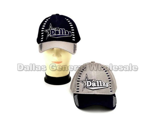 Bulk Buy "DALLAS" Casual Mesh Baseball Caps Wholesale