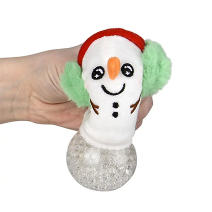 Christmas Squeezy Bead Plush Stocking Stuffer Kids Toy