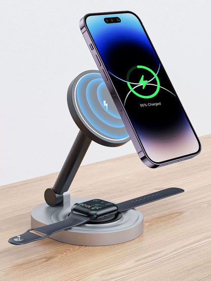 2 In 1 Folding Magnetic Wireless Charger