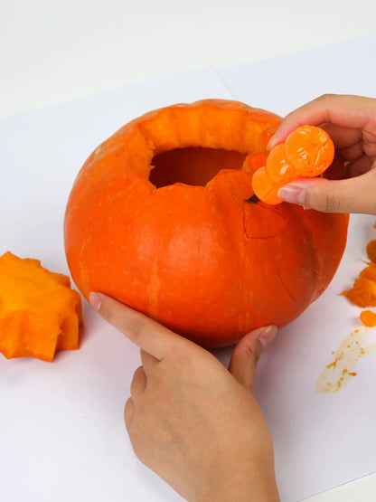 Children's Hand Carved Real Pumpkin