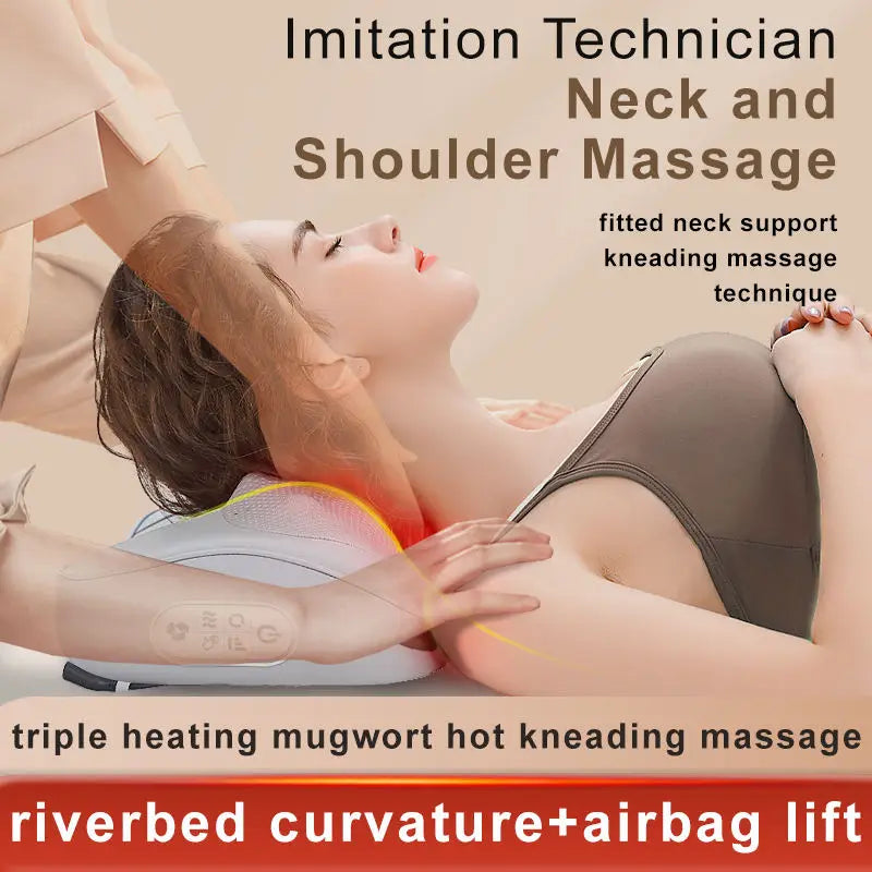 2 In 1 Neck Massager Pillow