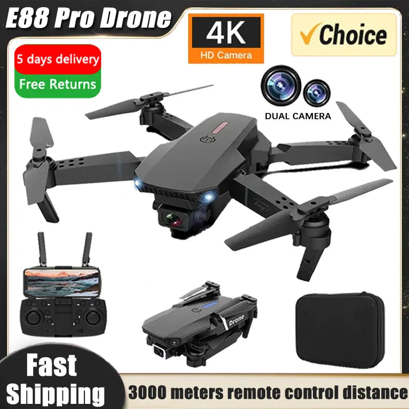 4K Drone Professional With 1080P Wide Angle Dual HD Camera