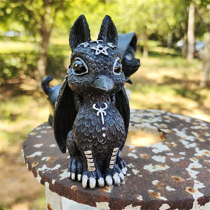 Magic Black Dragon Snake Griffin Unicorn Mysterious Witches Statue