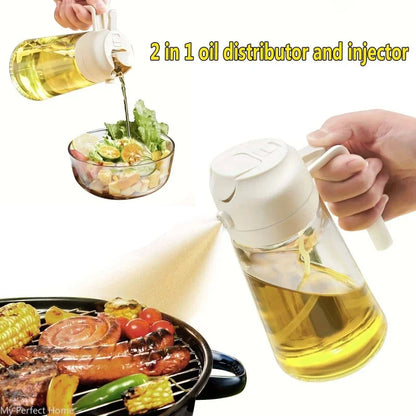 2 in 1 500ml Plastic Spray Oil Bottle