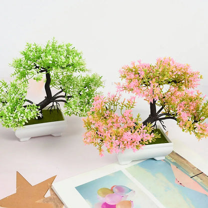 Artificial Plants Bonsai Small Tree Pot