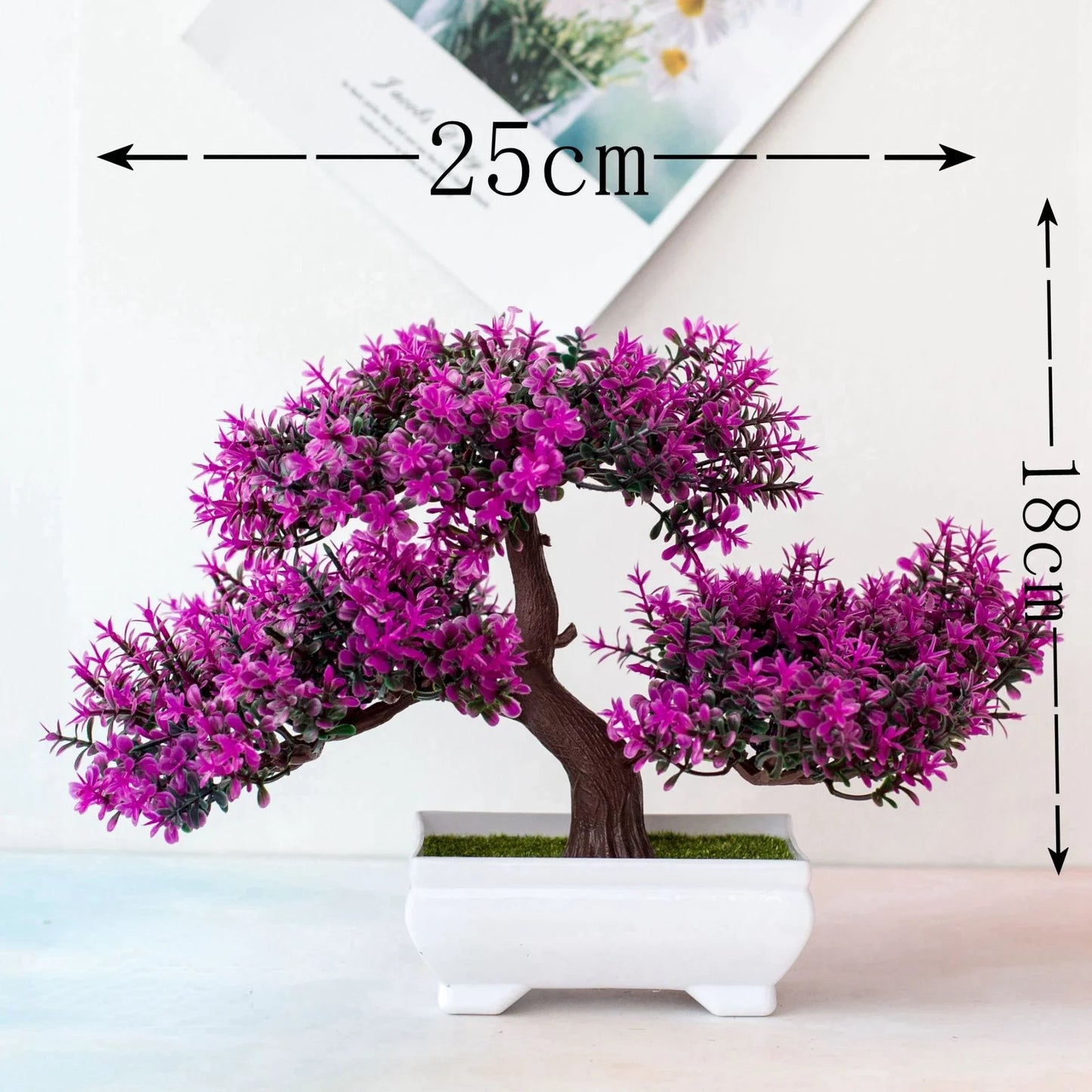 Artificial Plant Bonsai Plastic Small Tree Pot