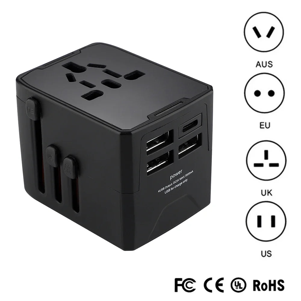 5-in-1 Universal Multi-function Travel Adapter