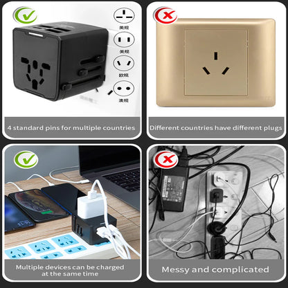 5-in-1 Universal Multi-function Travel Adapter