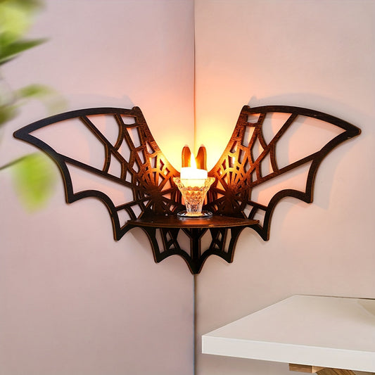 Unique Bat-Shaped Wooden Statue For Wall Decor