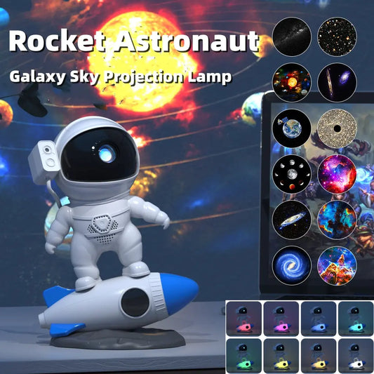 Rocket Astronaut Galaxy Starry Sky Projector